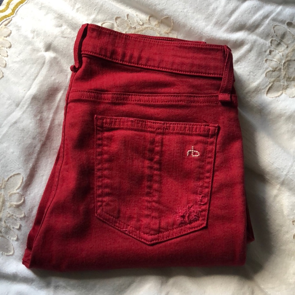 Rag and Bone Size 26 Ripped skinny Jeans SOLD